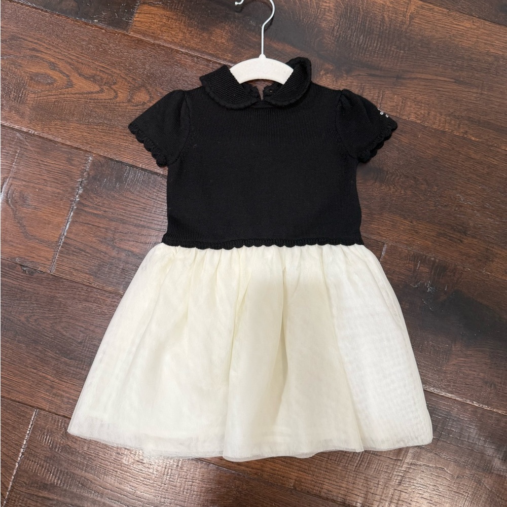 Ralph Lauren Black and Cream Kids Dress